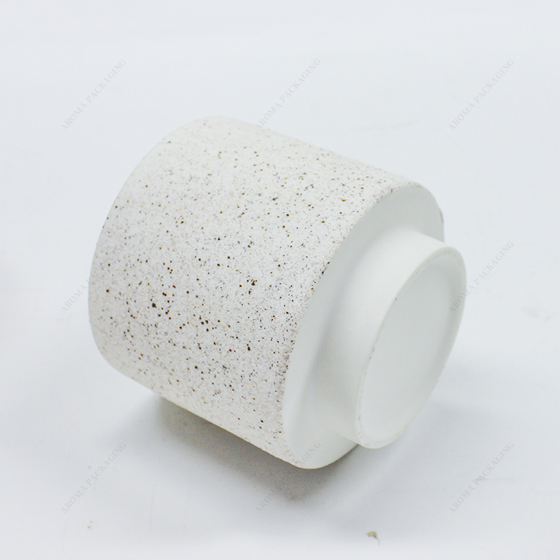 Custom size white ceramic candle jar for candle